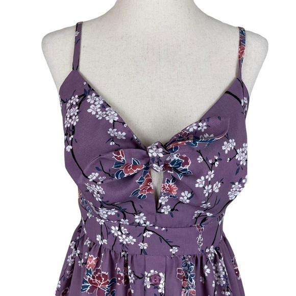 Soprano Purple Floral Dress - Picture 3 of 11